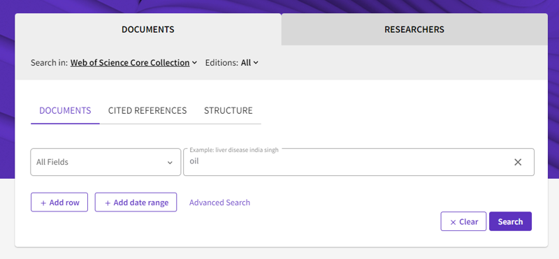 Search Alert in WOS